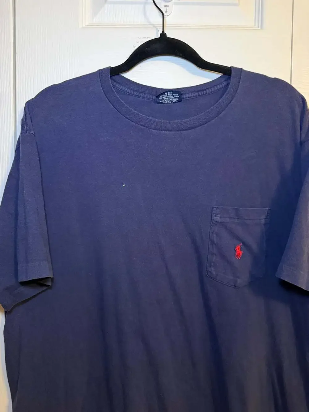 Polo Ralph Lauren Pocket T-Shirt Size L Navy Blue Cotton